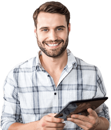 Homme dans site web pour Pourvoiries